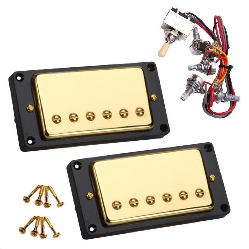 jeu-micro-guitare-humbucker-lp-dore