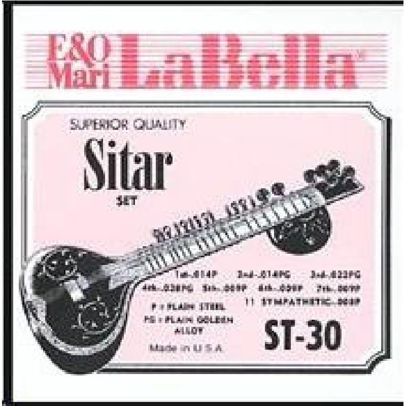 jeu-cordes-sitar-la-bella-st-30